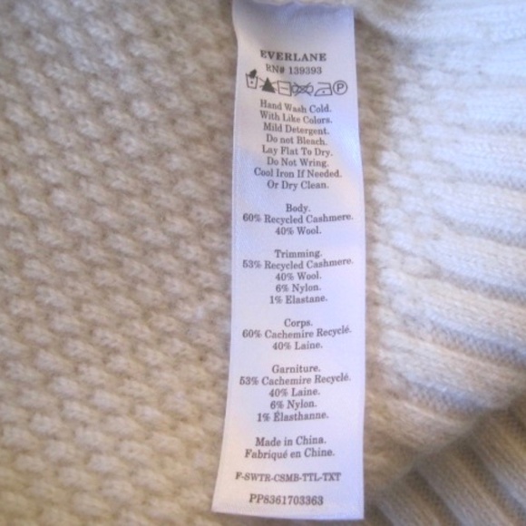 Everlane Honeycomb Funnel Neck Sweater - Picture 9 of 11